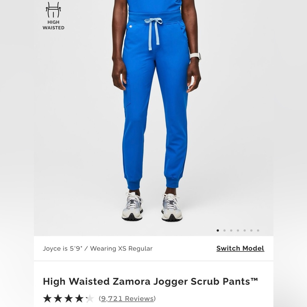 Figs high waisted Zamora jogger, size large petite